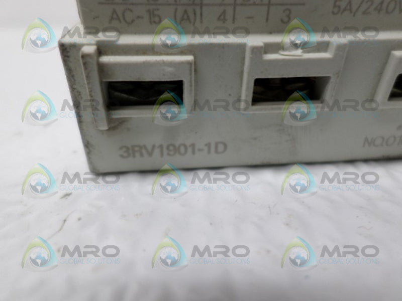 SIEMENS 3RV1901-1D AUXILIARY CONTACT BLOCK  UNMP