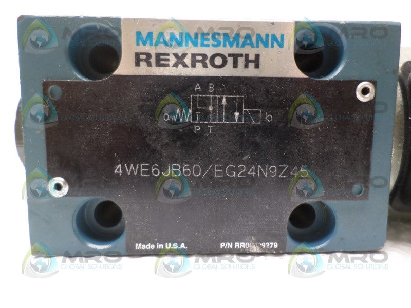 REXROTH 4WE6JB60/EG24N9Z45 DIRECTIONAL SOLENOID VALVE *NEW NO BOX*