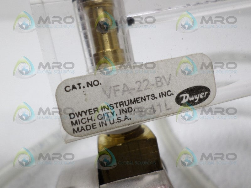 DWYER VFA-22-BV FLOW METER *USED*