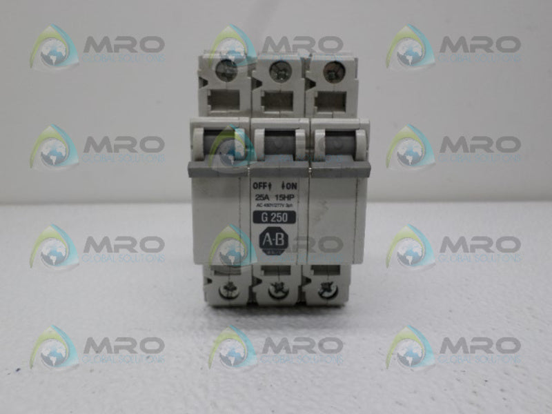 ALLEN BRADLEY 1492-CB3G250 SER. C CIRCUIT BREAKER 250A 15 HP  UNMP