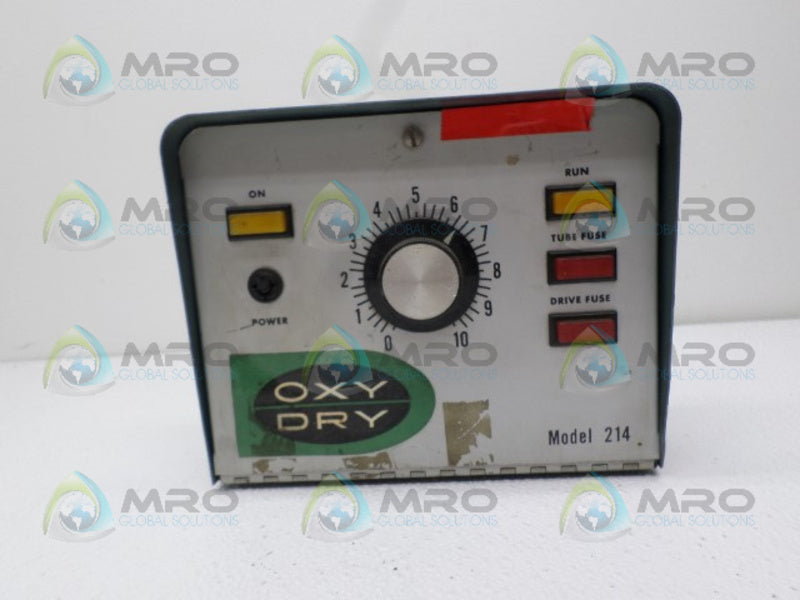 OXY DRY 214 CONTROLLER  UNMP