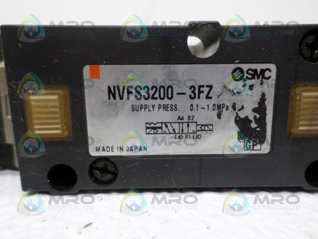 SMC NVFS3200-3FZ SOLENOID VALVE *USED*