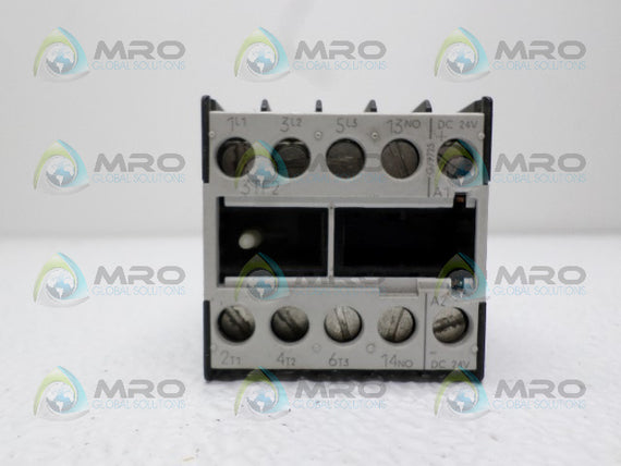 SIEMENS 3TF2010-0BB4 CONTACTOR 24VDC *USED*
