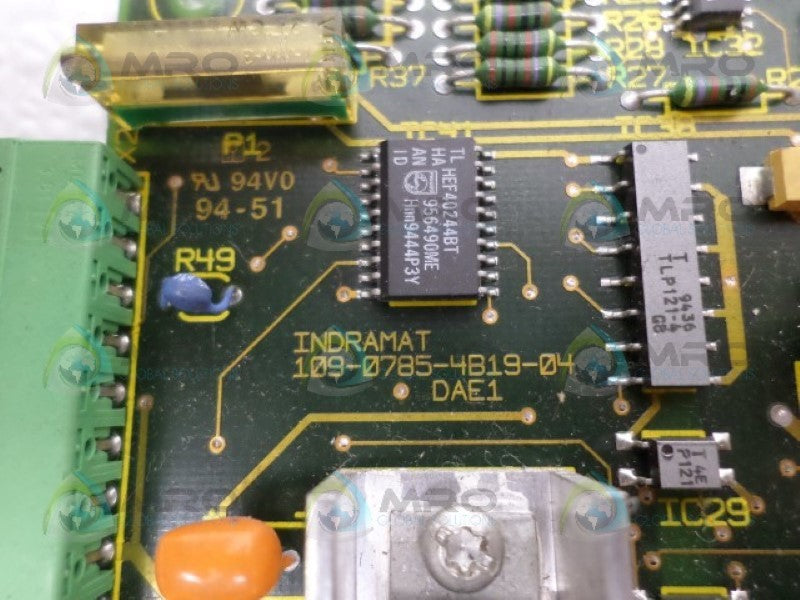 INDRAMAT 109-0785-4B19-04 I/O CARD  UNMP