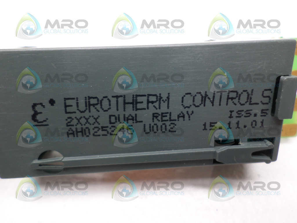 EUROTHERM CONTROLS AH025246U002 DUAL RELAY OUTPUT MODULE *USED*