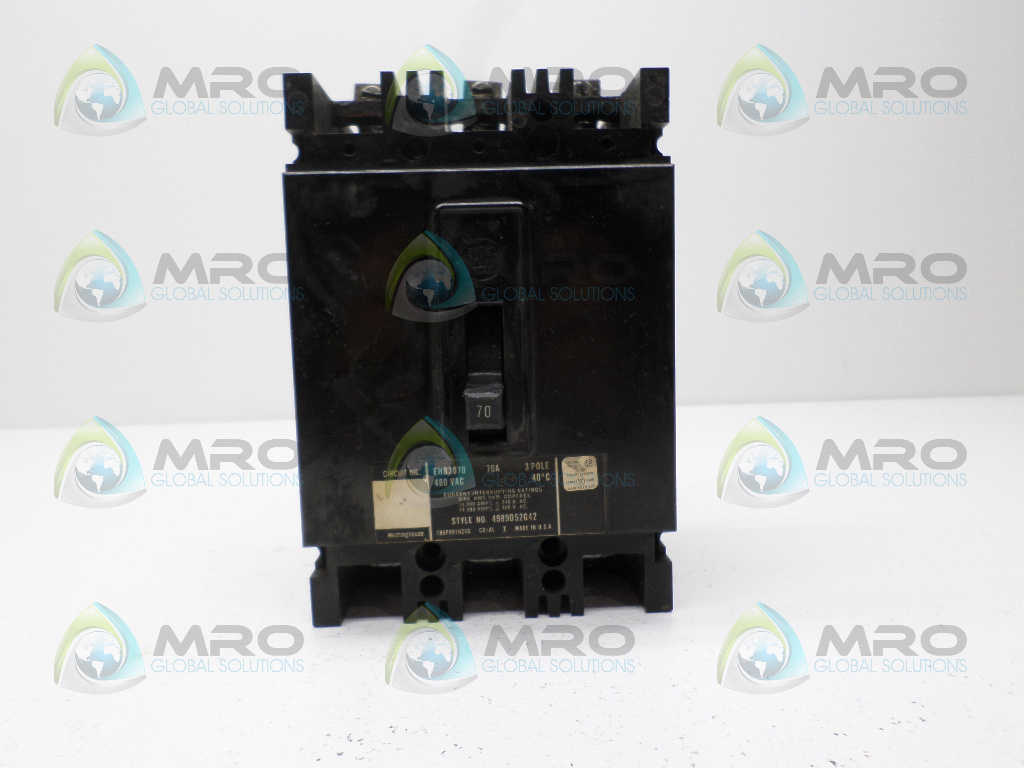 WESTINGHOUSE EHB3070 CIRCUIT BREAKER 70A *USED*