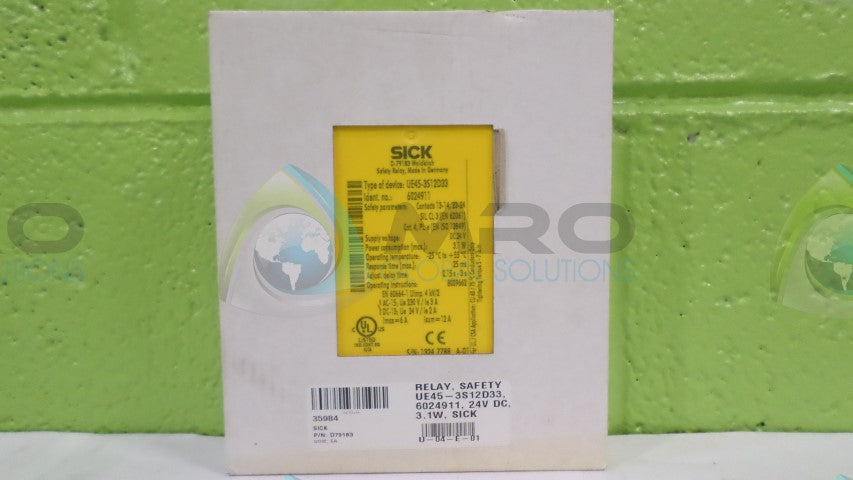 SICK UE45-3S12D33 RELAY *FACTORY SEALED*