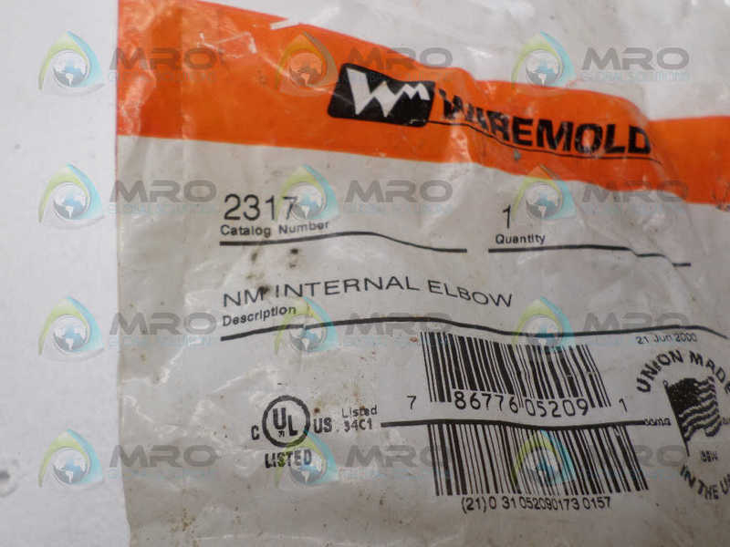 WIREMOLD 2317 INTERNAL ELBOW  NSMP