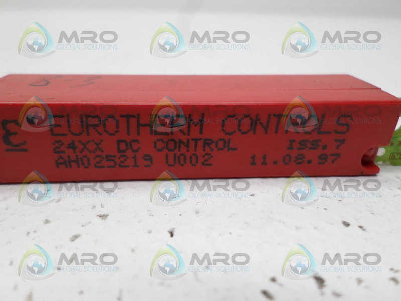 EUROTHERM CONTROLS AH025219U002 SC CONTROL MODULE *USED*