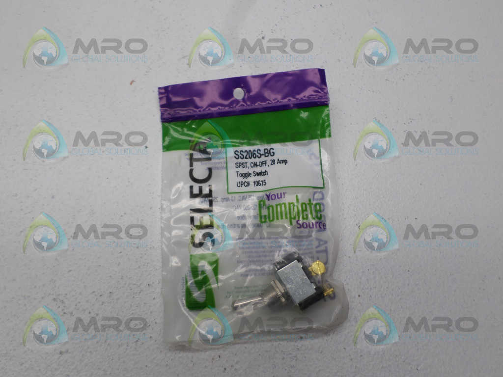 SELECTA SS206S-BG TOGGLE SWITCH *NEW IN FACTORY BAG*