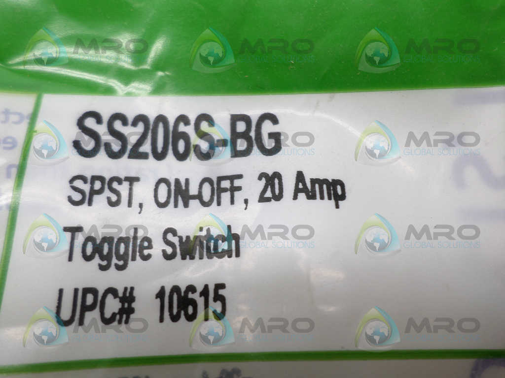 SELECTA SS206S-BG TOGGLE SWITCH *NEW IN FACTORY BAG*