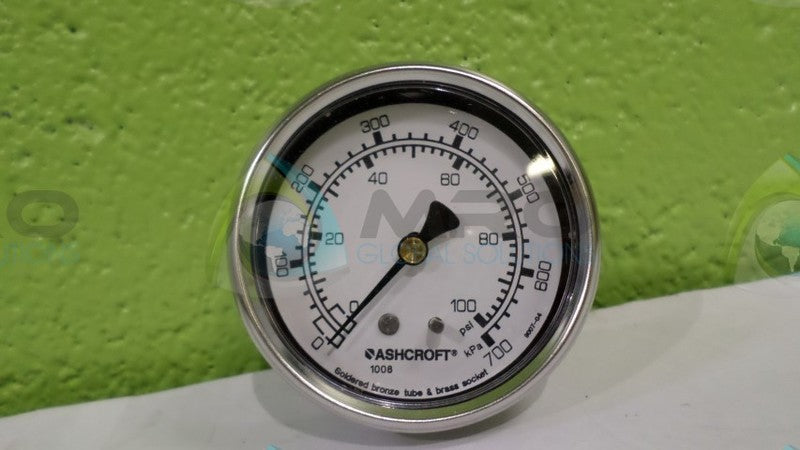 ASHCROFT 631008A02B-100#-BCD PRESSURE GAUGE 0-100 PSI 0-700 KPA *NEW IN BOX*
