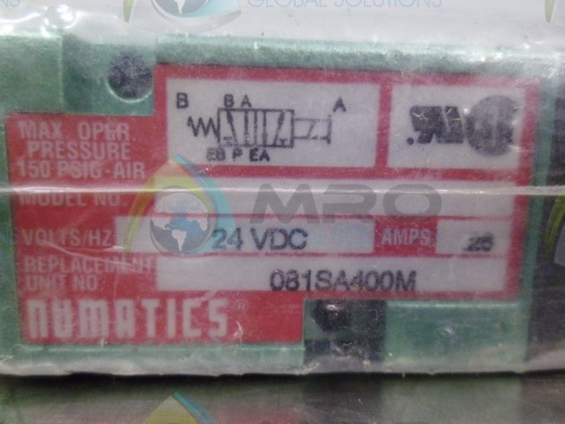 NUMATICS 081SA400M SOLENOID VALVE * NEW IN FACTORY BAG *