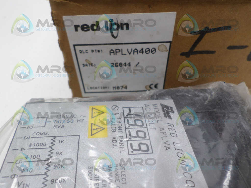 RED LION CONTROLS APLVA400 DIGITAL VOLT METER *NEW IN BOX*