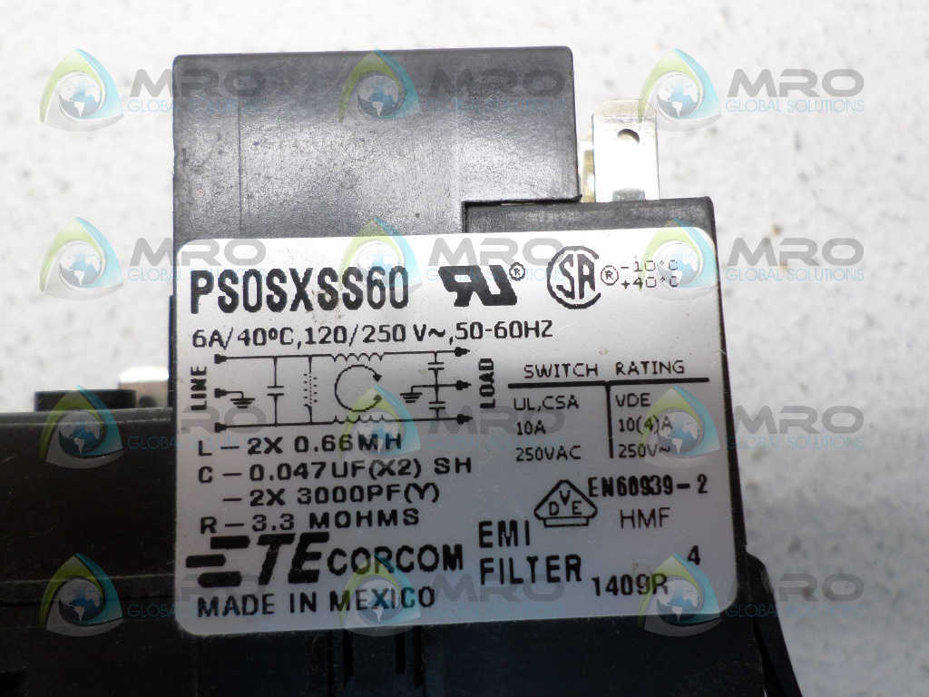 CORCOM PS0SXSS60 POWER ENTRY MODULE *NEW NO BOX*