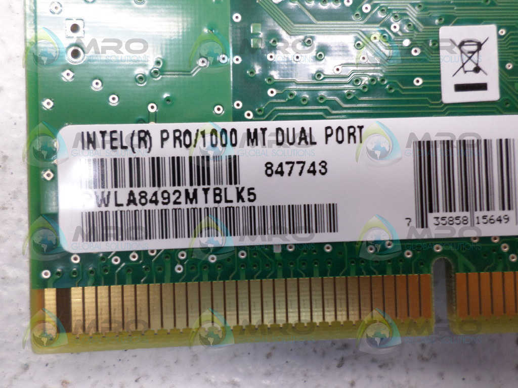 INTEL 847743 PWLA8492MTBLK5 PRO/1000 DUAL PORT NETWORK ADAPTER *NEW NO BOX*