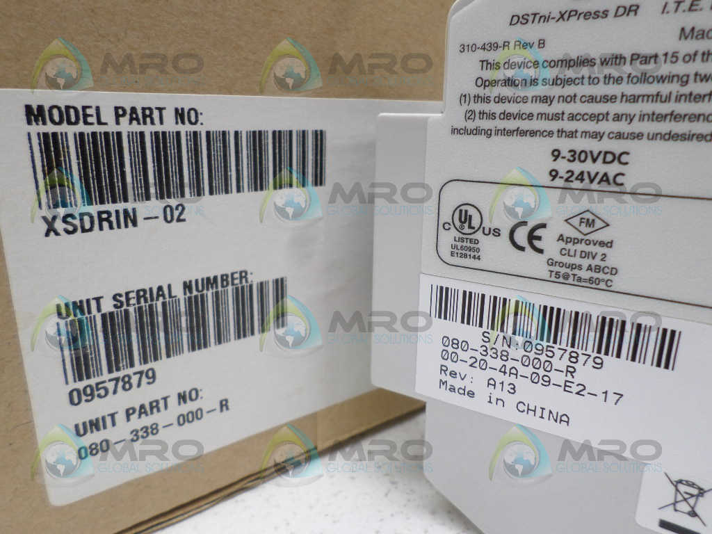 LANTRONIX XSDRIN-02 080-338-000-R EXTERNAL DEVICE SERVER *NEW IN BOX*