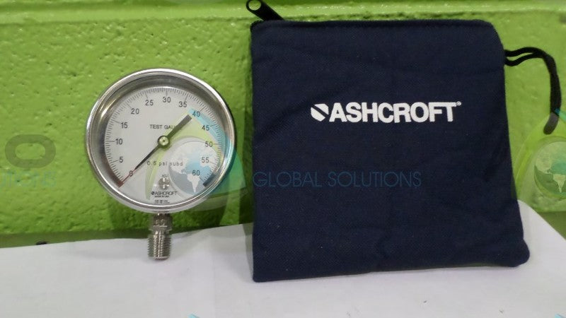 ASHCROFT 301084S02L-60# PRESSURE GAUGE 0-60 PSI  NSMP