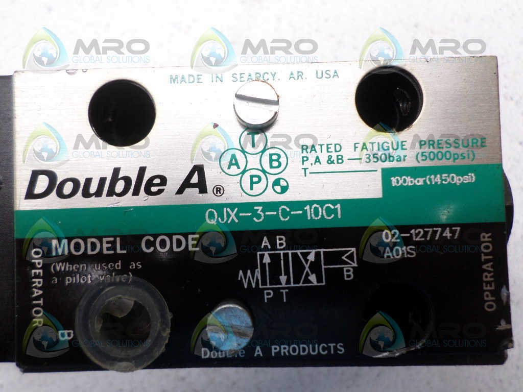 DOUBLE A QJX-3-C-10C1 OPERATOR VALVE *NEW NO BOX*