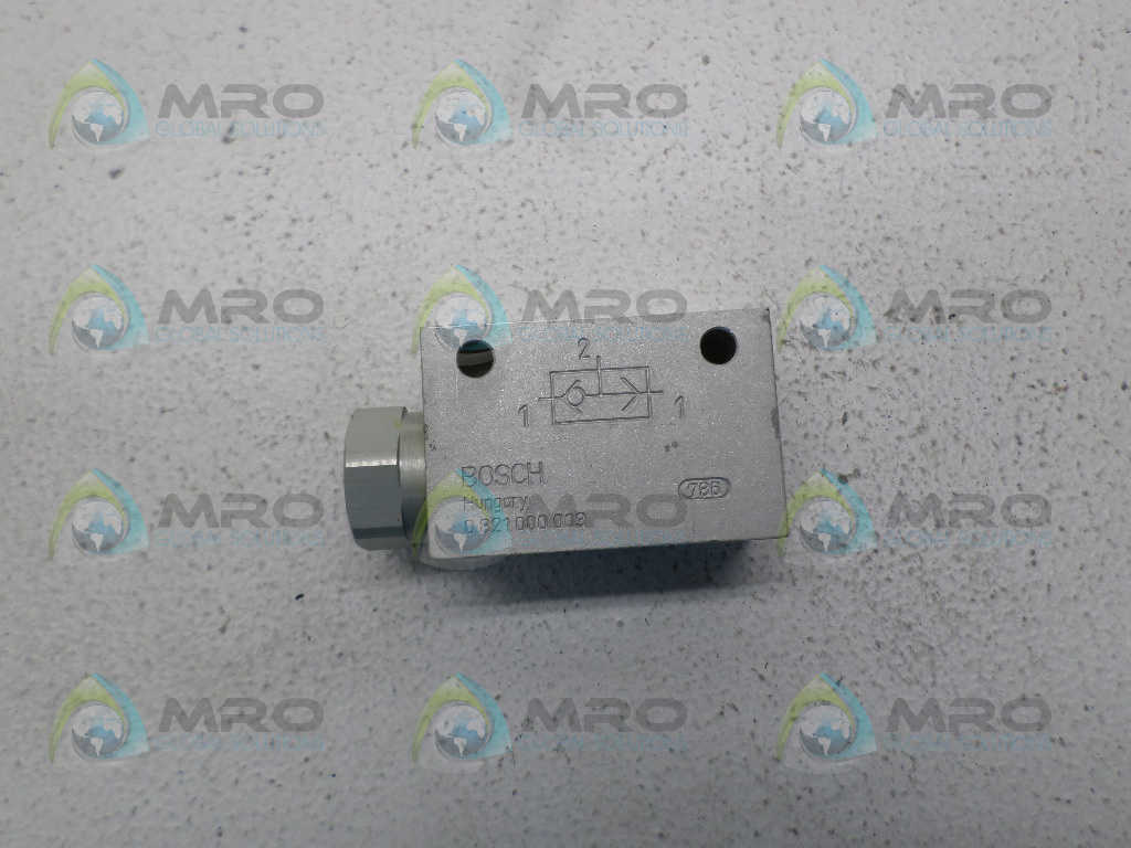 BOSCH 0821000003 SHUTTLE VALVE *NEW NO BOX*