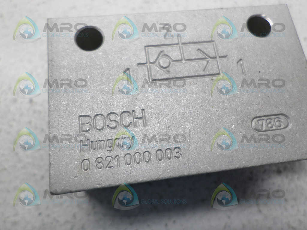 BOSCH 0821000003 SHUTTLE VALVE *NEW NO BOX*