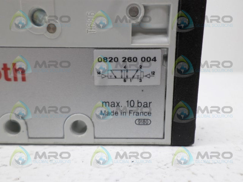 REXROTH 0820260004 SOLENOID VALVE *NEW NO BOX*