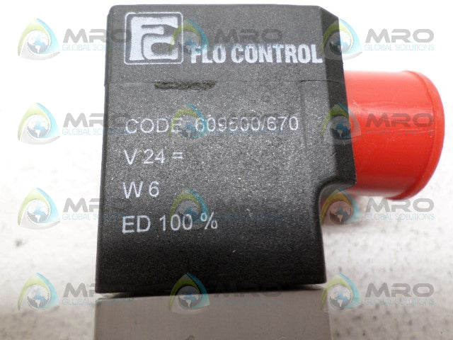FLO CONTROLS Q90173000 609500/670 VALVE 24V *NEW NO BOX*