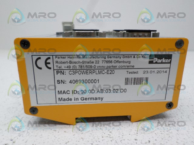 PARKER C3POWERPLMC-E20 LOGIC CONTROLLER *NEW NO BOX*