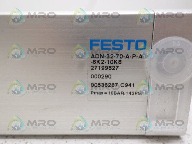 FESTO ADN-32-70-A-P-A-6K2-10K8 PNEUMATIC CYLINDER *NEW NO BOX*