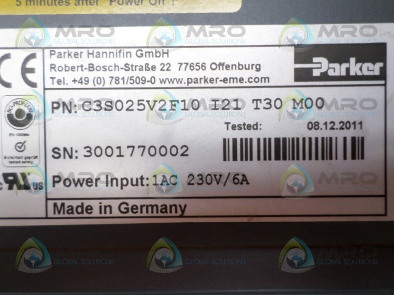 PARKER COMPAX3 C3S025V2F10I21T30M00 SERVO DRIVE *NEW NO BOX*