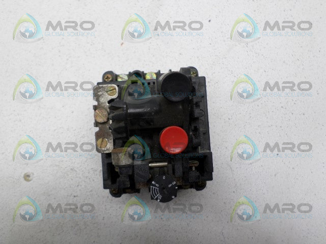 KLOCKNER MOELLER PKZM3-10 MANUAL MOTOR STARTER 6-10A (AS PICTURED) *USED*