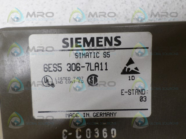 SIEMENS SIMATIC S5 6ES5306-7LA11 INTERFACE MODULE *NEW NO BOX*