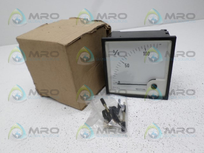 WEIGAL 69896 PANEL METER 0-120% *NEW IN BOX*