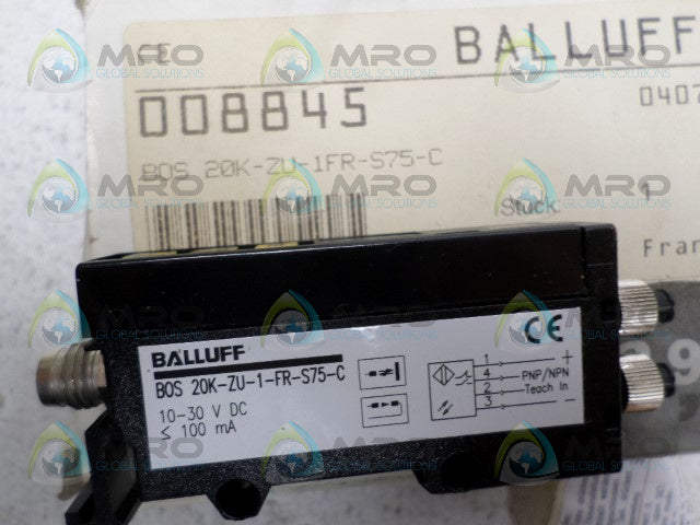 BALLUFF BOS20K-ZU-1-FR-S75-C PHOTOELECTRIC SENSOR *NEW IN BOX*
