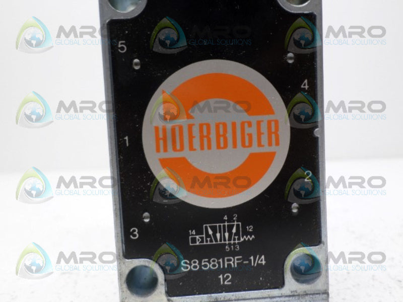 HOERBIGER S8581RF-1/4 SOLENOID VALVE *NEW NO BOX*