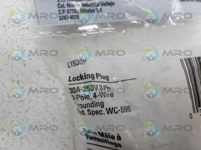 COOPER L1530P LOCKING PLUG *NEW IN FACTORY BAG*