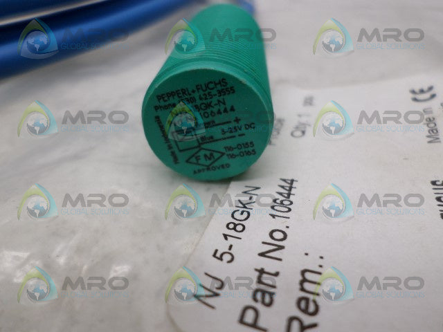 PEPPERL+FUCHS NJ5-18GK-N PROXIMITY SENSOR *NEW IN FACTORY BAG*