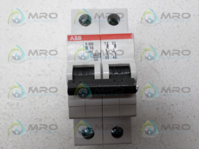 ABB S202-B16 CIRCUIT BREAKER 16A *NEW NO BOX*