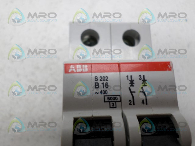 ABB S202-B16 CIRCUIT BREAKER 16A *NEW NO BOX*