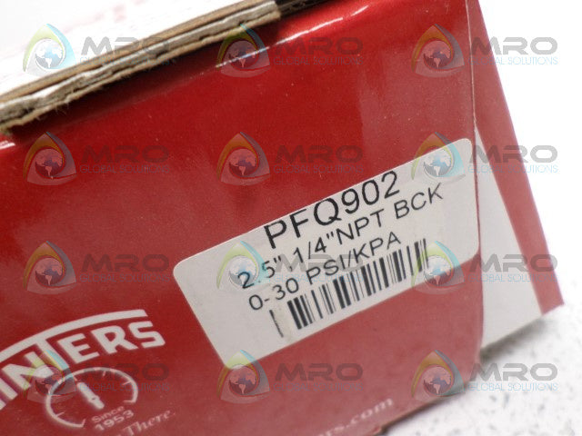 WINTERS PFQ902 PRESSURE GAUGE 0-30 PSI 0-200 KPA *NEW IN BOX*