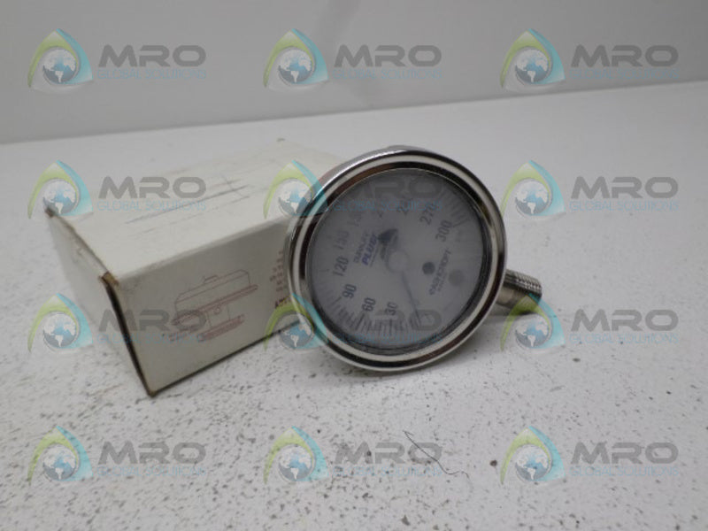 ASHCROFT 251009SW02L-300#-XLL PRESSURE GAUGE 0-300 PSI  NSMP