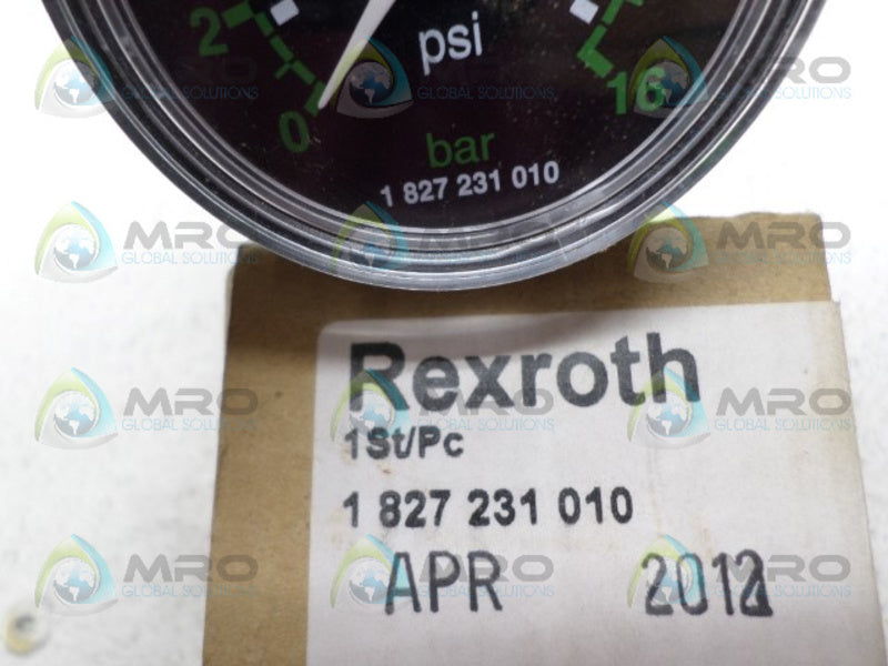 BOSCH 1827231010 PRESSURE GAUGE 0-250 PSI 0-16 BAR  NSMP