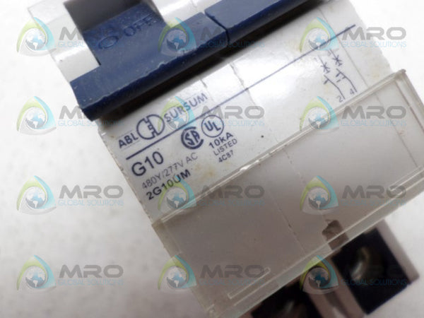 ABL SURSUM 2G10UM CIRCUIT BREAKER 10A  UNMP