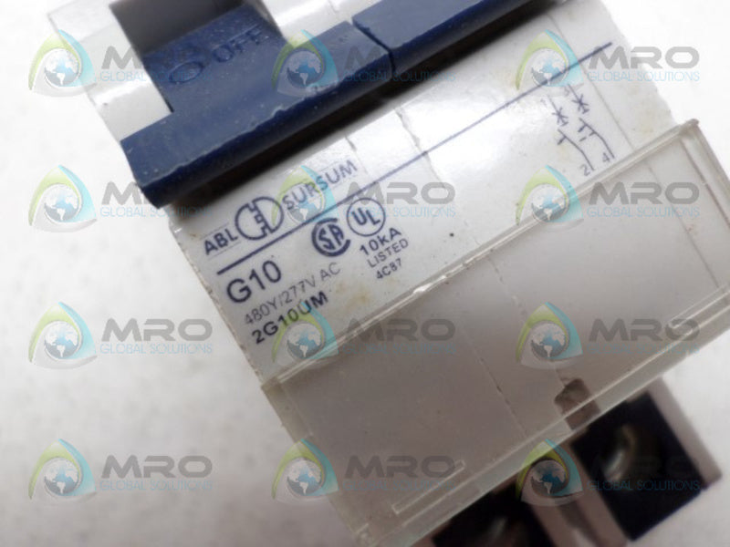 ABL SURSUM 2G10UM CIRCUIT BREAKER 10A  UNMP