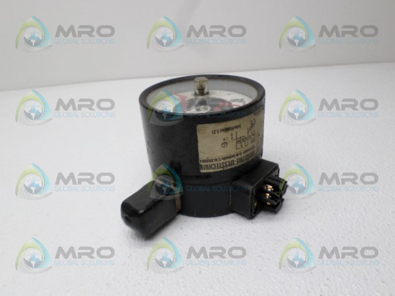 IMT 1601.016.001 PRESSURE GAUGE -1.0-0 BAR  UNMP