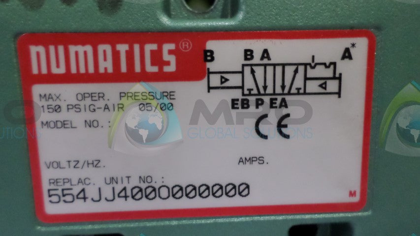 NUMATICS 554JJ4000000000 VALVE *NEW NO BOX*