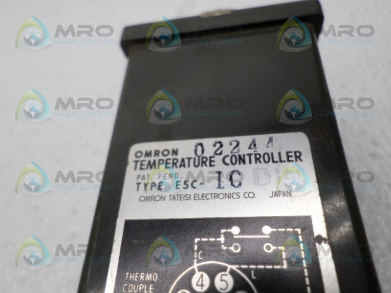 OMRON E5C-IC TEMPERATURE CONTROLLER 0/400C *USED*