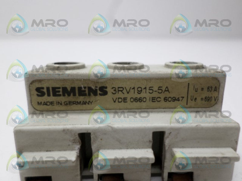 SIEMENS 3RV1915-5A BUSSBAR FEEDER  UNMP