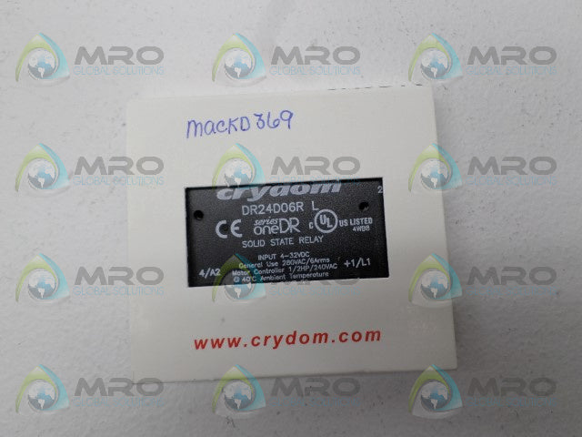 CRYDOM DR24D06R SOLID STATE RAIL MOUNT RELAY *NEW IN BOX*
