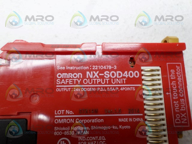 OMRON NX-SOD400 SAFETY OUTPUT UNIT *NEW NO BOX*